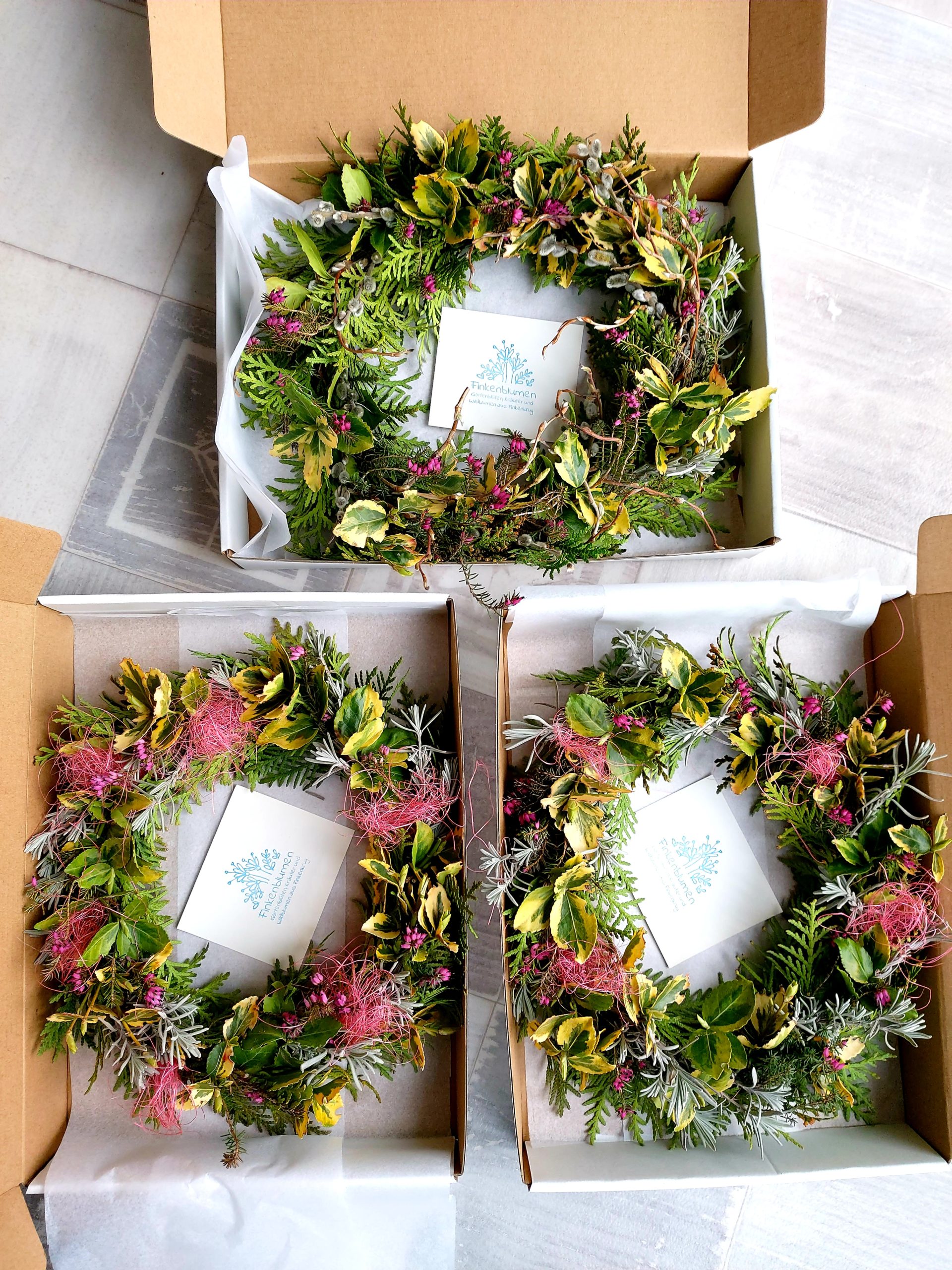Frühlingskränze – Finkenblumen